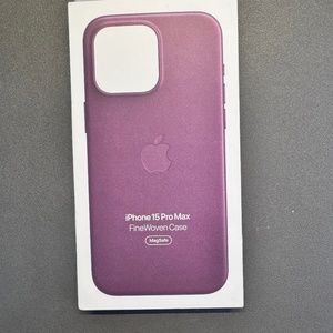 Purple fine woven iPhone 15 pro max case